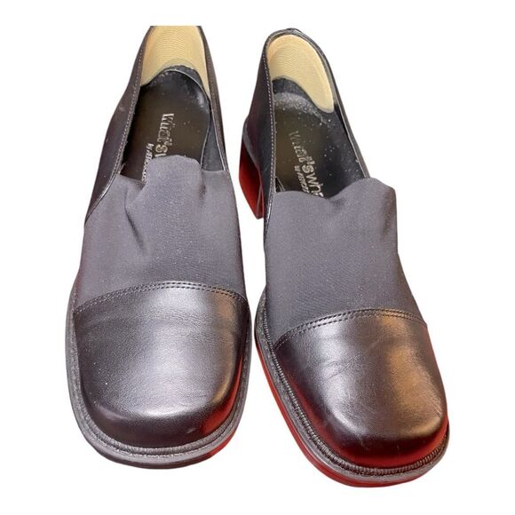 Vintage Aerosoles Stretch Loafers | Black Leather Slip-On | Size 7 - Picture 11 of 12